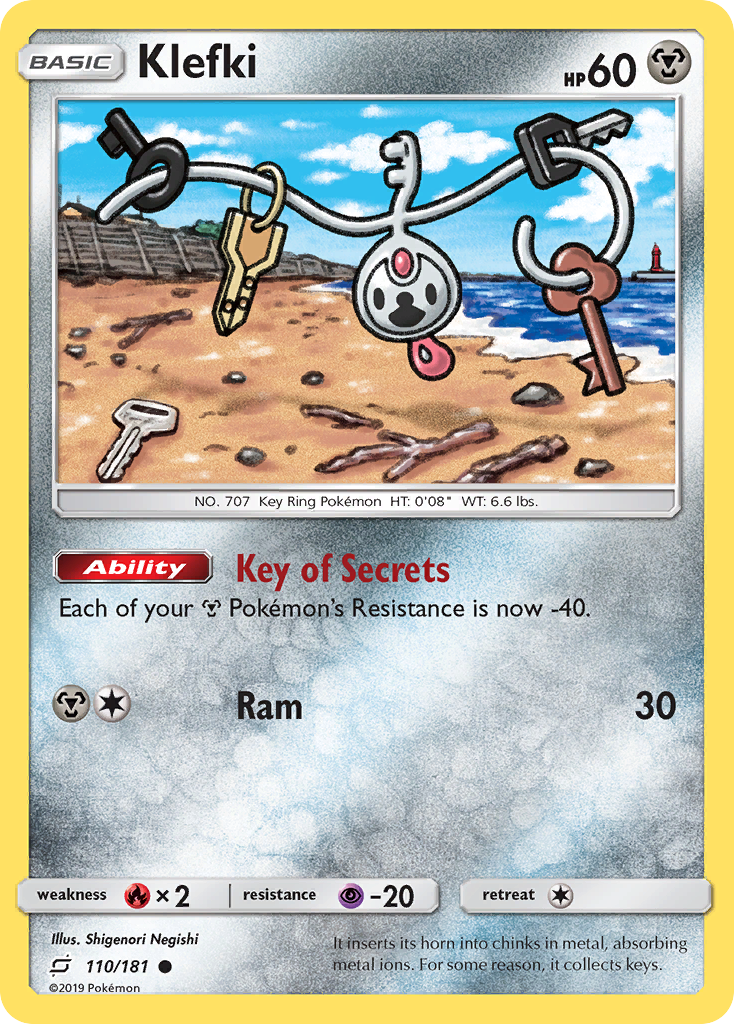 Klefki (110/181) [Sun & Moon: Team Up] Reverse Holofoil