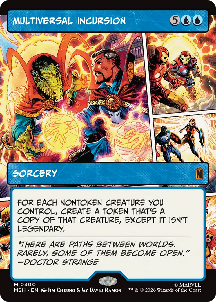 Multiversal Incursion (Borderless) [Marvel Super Heroes] Foil