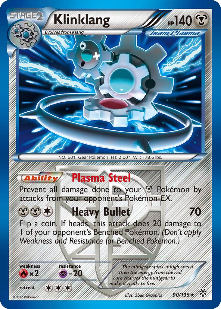 Klinklang (90/135) [Black & White: Plasma Storm] Reverse Holofoil