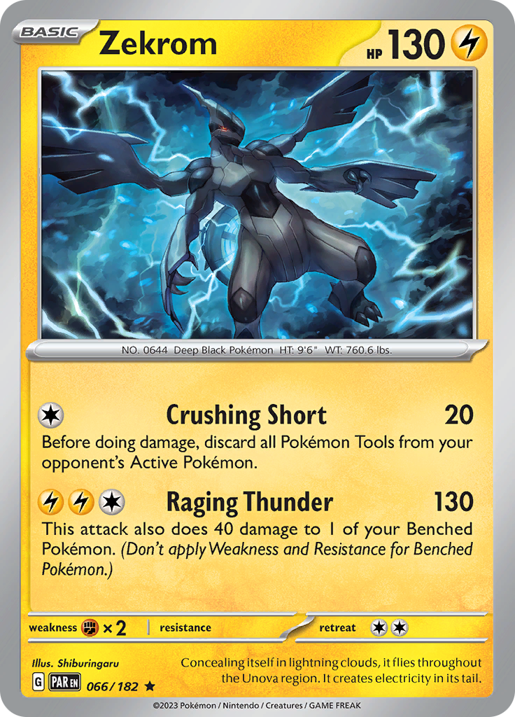 Zekrom (066/182) [Scarlet & Violet: Paradox Rift] Reverse Holofoil