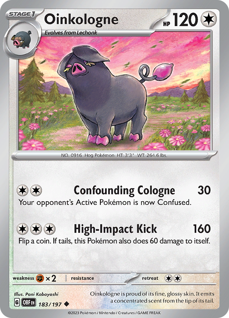 Oinkologne (183/197) [Scarlet & Violet: Obsidian Flames] Reverse Holofoil