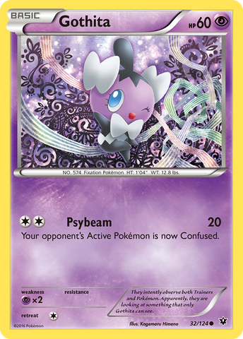 Gothita (32/124) [XY: Fates Collide] Reverse Holofoil