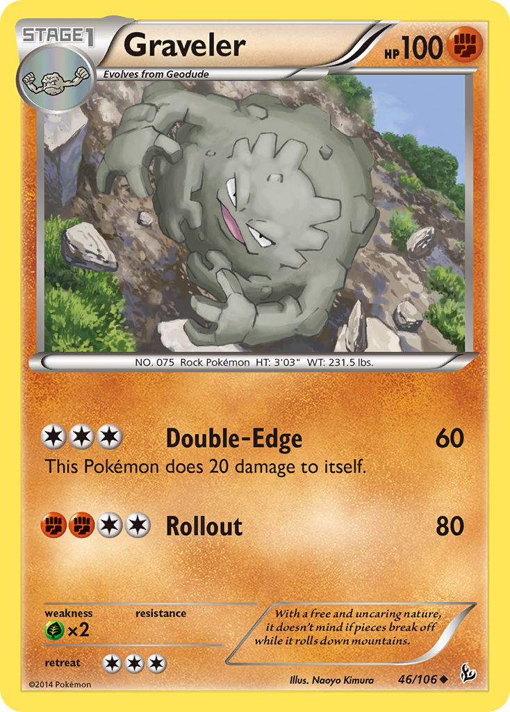 Graveler (46/106) [XY: Flashfire] Reverse Holofoil