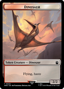 Alien // Dinosaur Double-Sided Token [Doctor Who Tokens] Foil