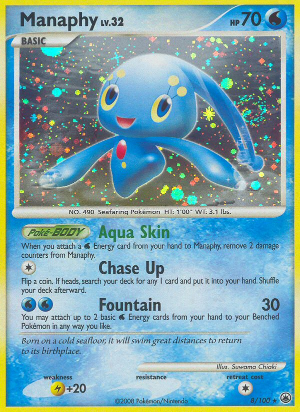 Manaphy (8/100) [Diamond & Pearl: Majestic Dawn] Reverse Holofoil