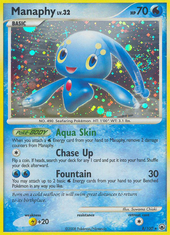 Manaphy (8/100) [Diamond & Pearl: Majestic Dawn] Reverse Holofoil