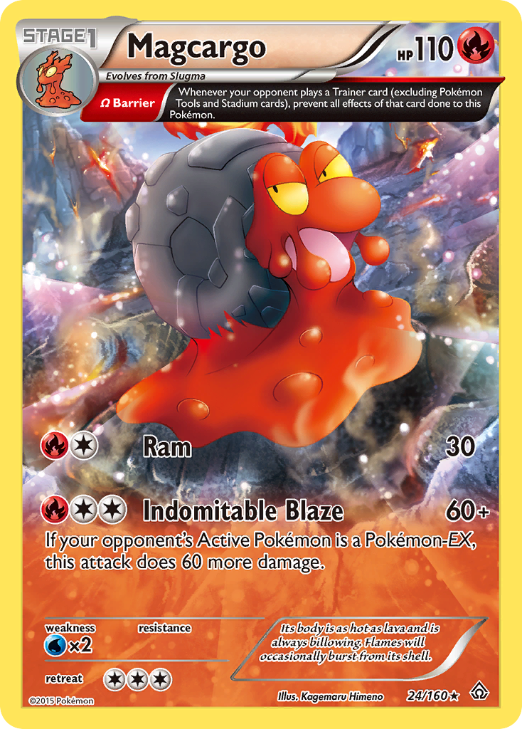 Magcargo (24/160) [XY: Primal Clash] Reverse Holofoil