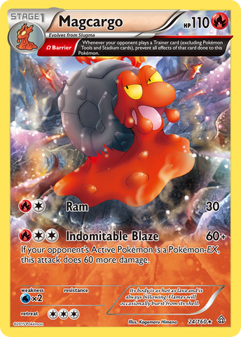 Magcargo (24/160) [XY: Primal Clash] Reverse Holofoil