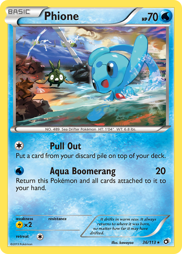Phione (36/113) [Black & White: Legendary Treasures] Reverse Holofoil