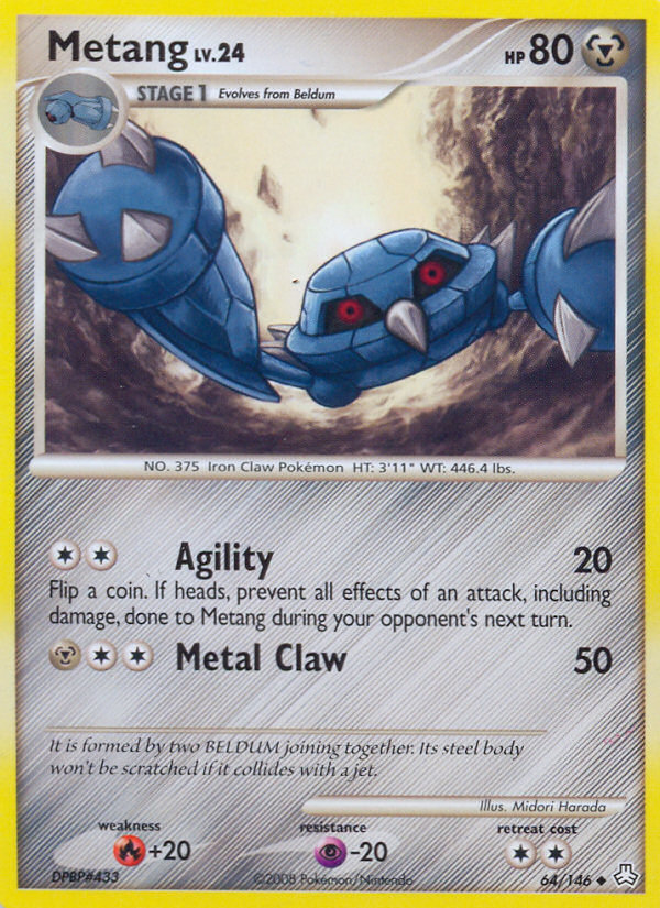 Metang (64/146) [Diamond & Pearl: Legends Awakened] Reverse Holofoil