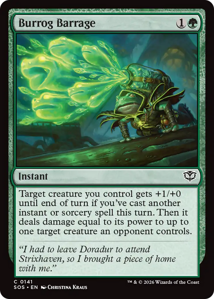 Burrog Barrage [Secrets of Strixhaven] Foil