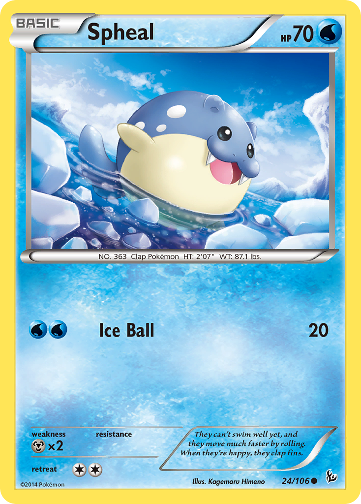 Spheal (24/106) [XY: Flashfire] Reverse Holofoil