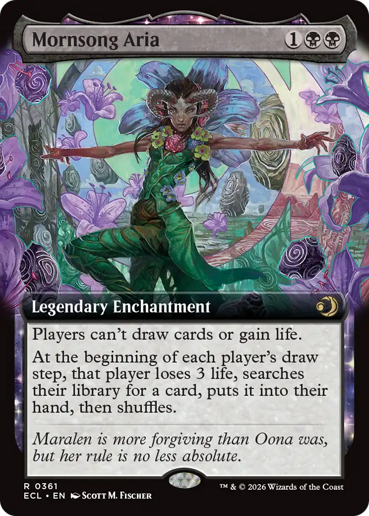 Mornsong Aria (Extended Art) [Lorwyn Eclipsed] Foil