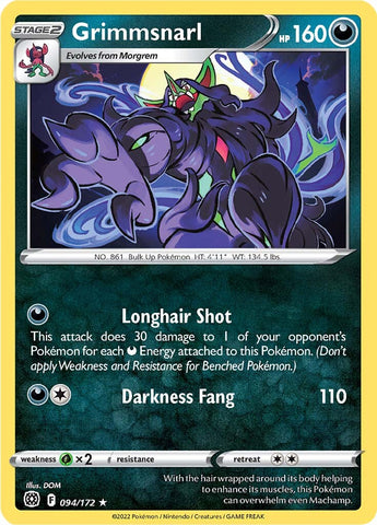 Grimmsnarl (094/172) [Sword & Shield: Brilliant Stars] Reverse Holofoil
