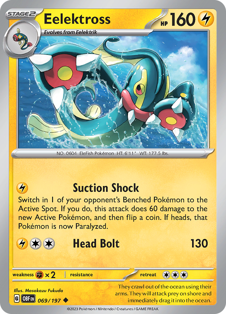 Eelektross (069/197) [Scarlet & Violet: Obsidian Flames] Reverse Holofoil