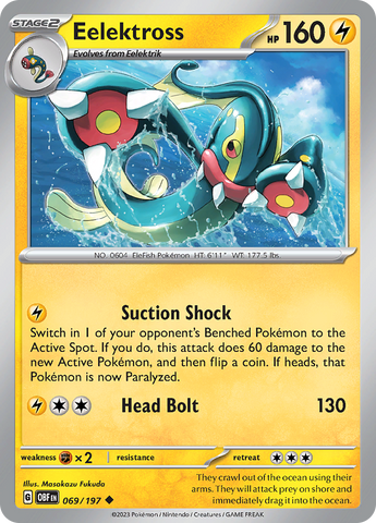 Eelektross (069/197) [Scarlet & Violet: Obsidian Flames] Reverse Holofoil