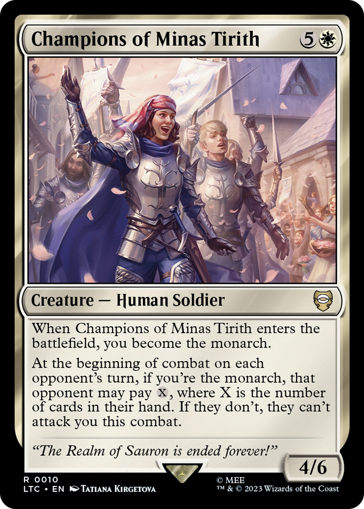 Champions of Minas Tirith [The Lord of the Rings: Tales of Middle-Earth Commander] Foil