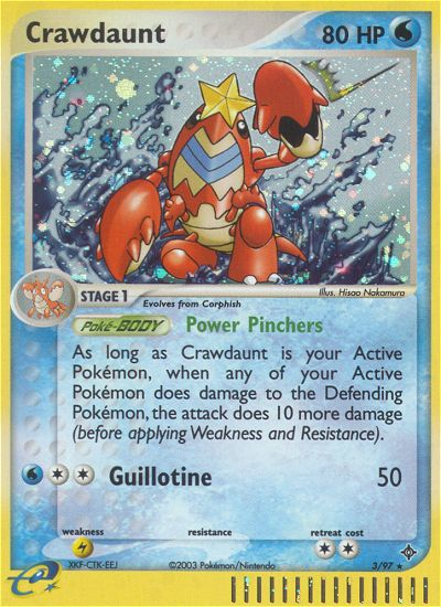 Crawdaunt (3/97) [EX: Dragon] Reverse Holofoil