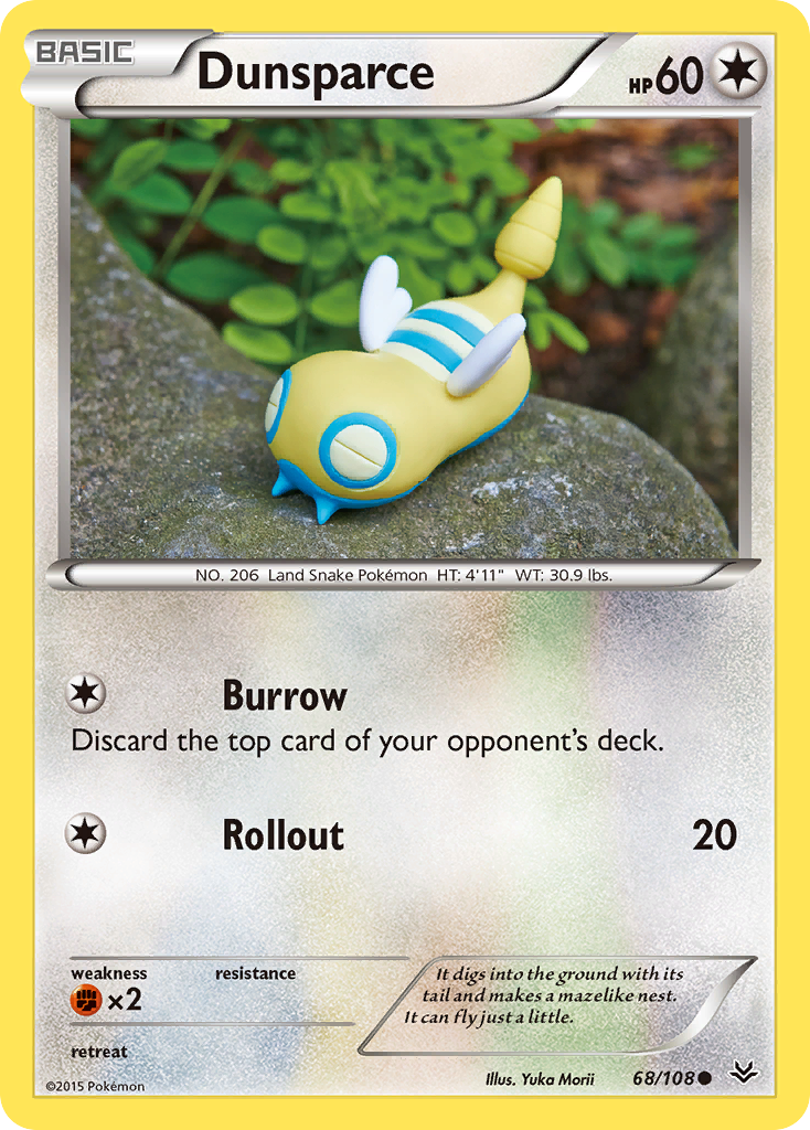 Dunsparce (68/108) [XY: Roaring Skies] Reverse Holofoil