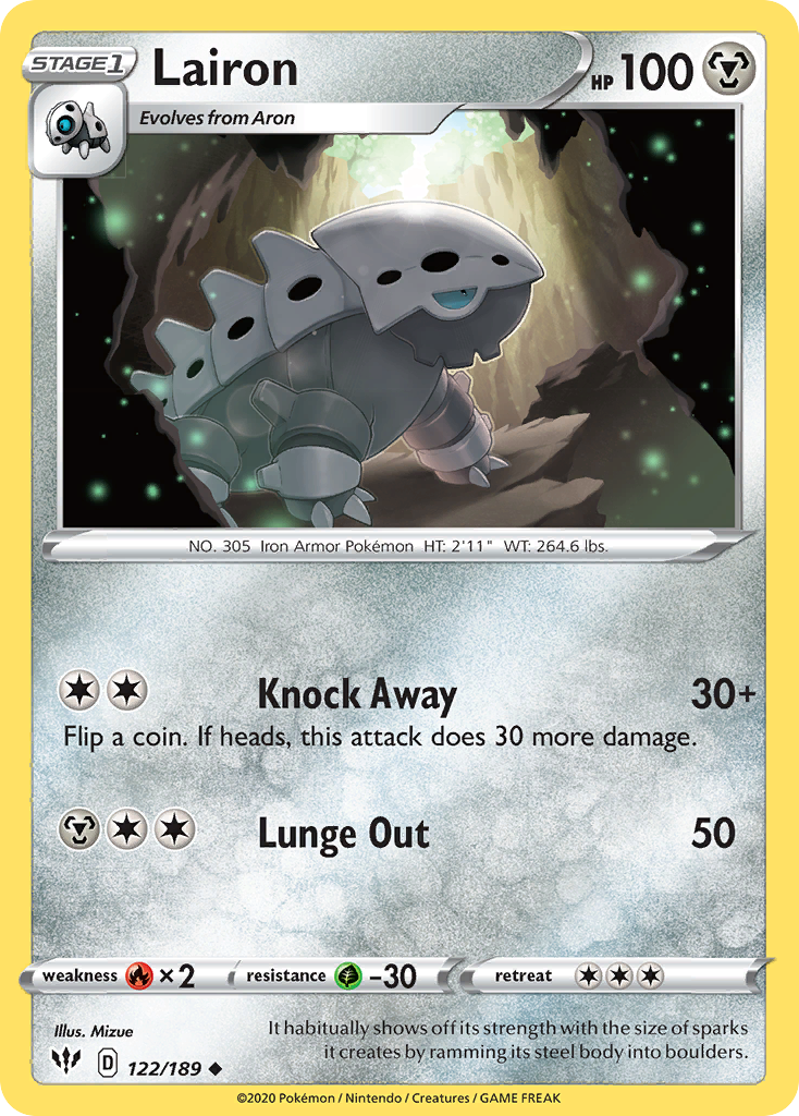 Lairon (122/189) [Sword & Shield: Darkness Ablaze] Reverse Holofoil