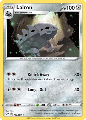 Lairon (122/189) [Sword & Shield: Darkness Ablaze] Reverse Holofoil