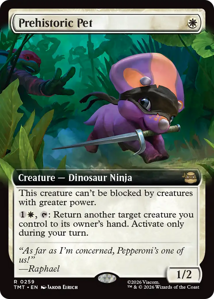 Prehistoric Pet (Extended Art) [Teenage Mutant Ninja Turtles] Foil