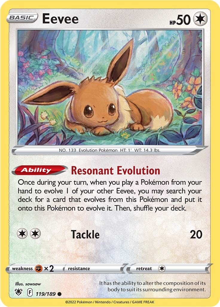 Eevee (119/189) [Sword & Shield: Astral Radiance] Reverse Holofoil