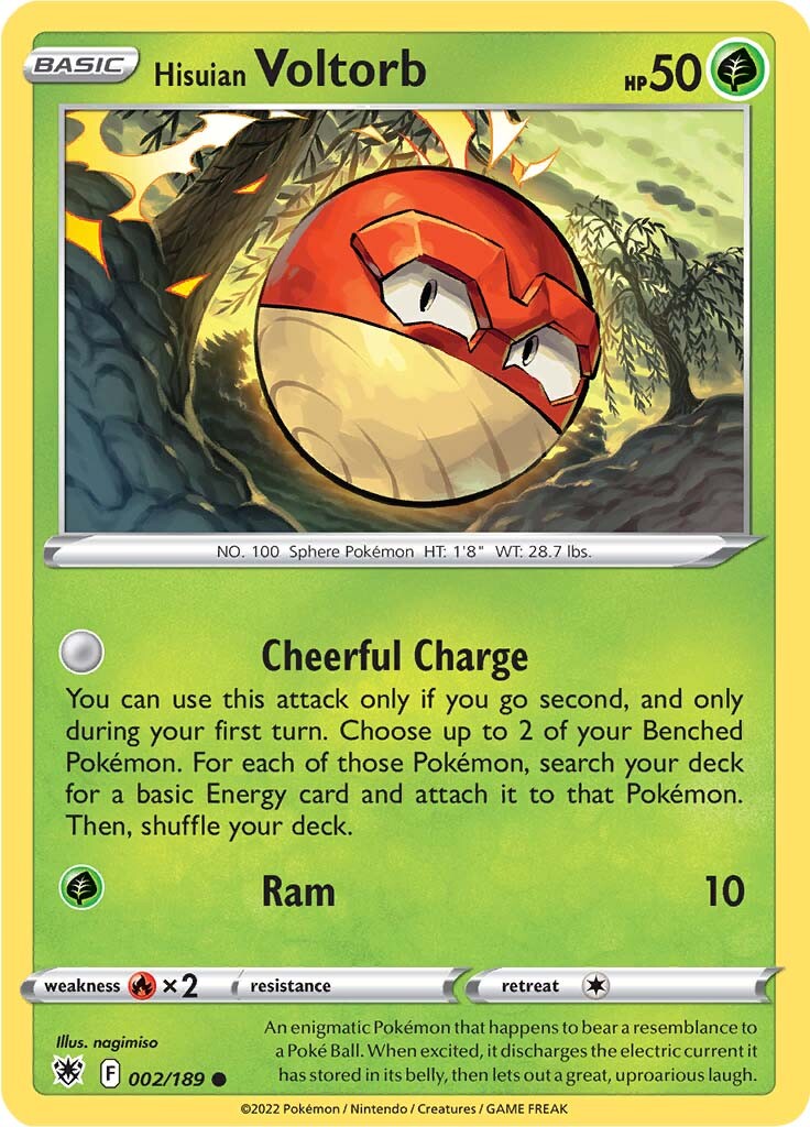 Hisuian Voltorb (002/189) [Sword & Shield: Astral Radiance] Reverse Holofoil