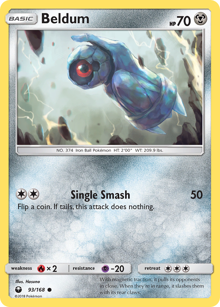 Beldum (93/168) [Sun & Moon: Celestial Storm] Reverse Holofoil