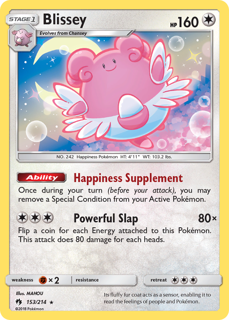 Blissey (153/214) [Sun & Moon: Lost Thunder] Reverse Holofoil