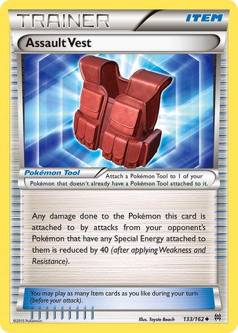 Assault Vest (133/162) [XY: BREAKthrough] Reverse Holofoil