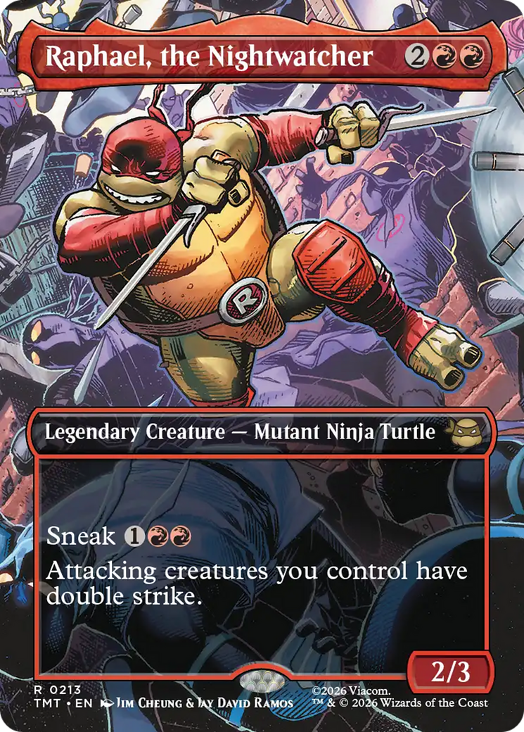 Raphael, the Nightwatcher (Borderless) [Teenage Mutant Ninja Turtles] Foil