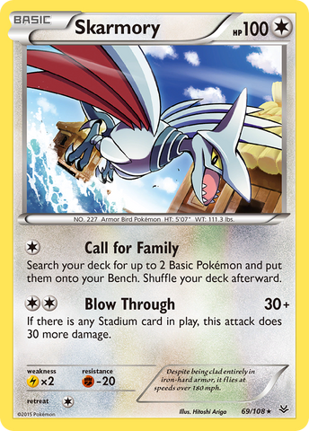 Skarmory (69/108) [XY: Roaring Skies] Reverse Holofoil