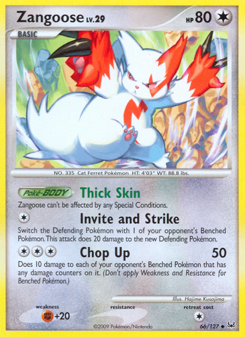 Zangoose (66/127) [Platinum: Base Set] Reverse Holofoil