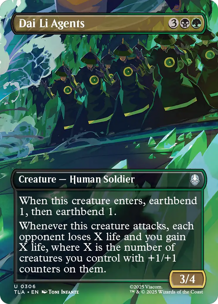 Dai Li Agents (Borderless) [Avatar: The Last Airbender] Foil