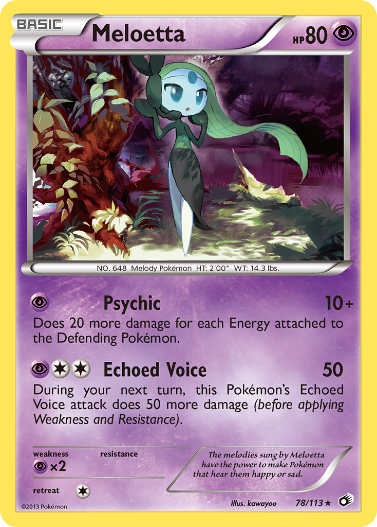 Meloetta (78/113) [Black & White: Legendary Treasures] Reverse Holofoil
