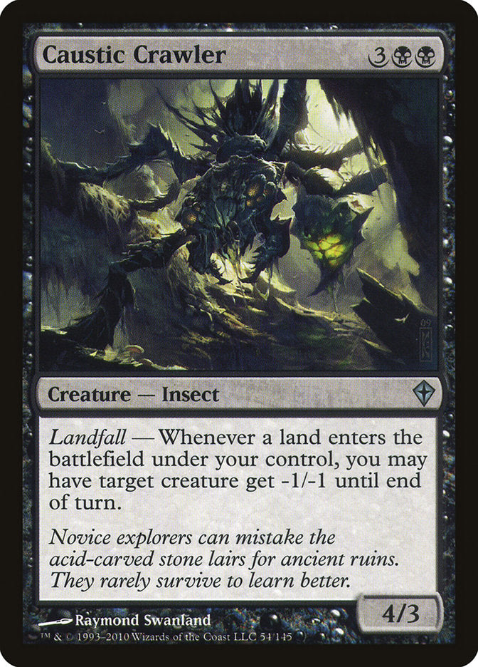 Caustic Crawler [Worldwake] Foil