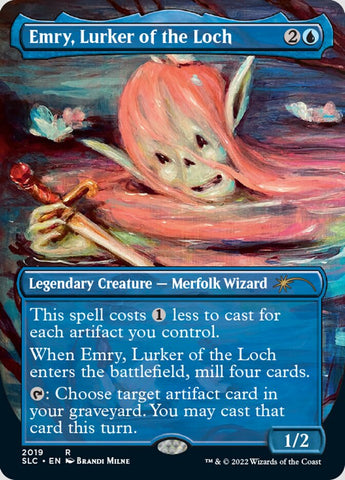 Emry, Lurker of the Loch (Borderless) [Secret Lair 30th Anniversary Countdown Kit] Foil