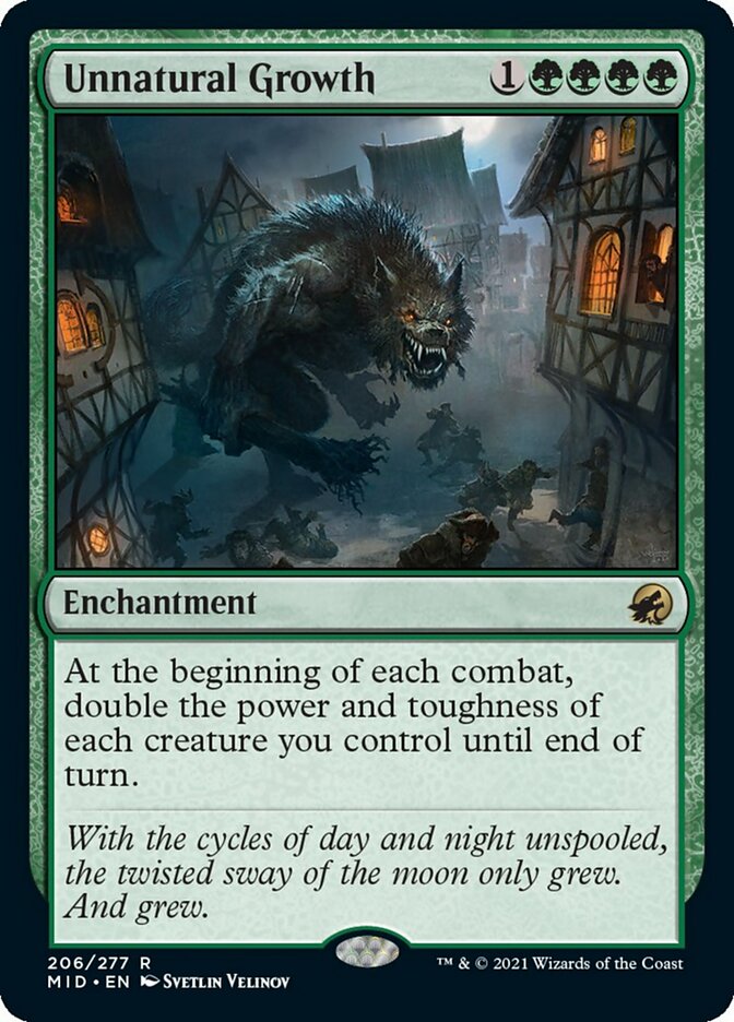 Unnatural Growth [Innistrad: Midnight Hunt] Foil