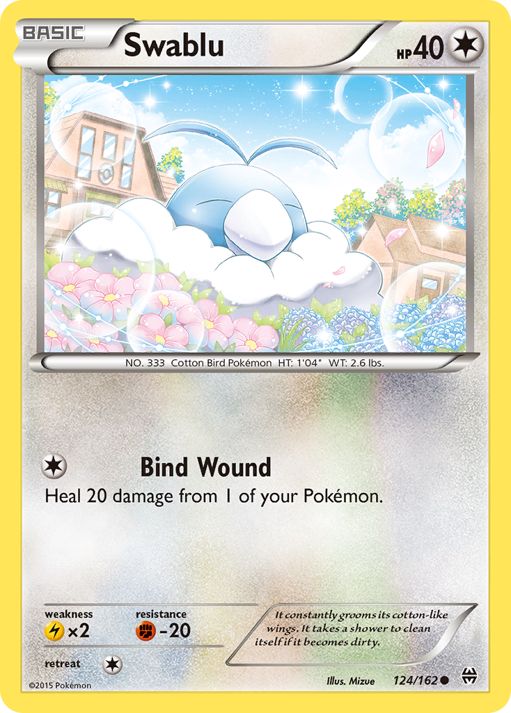 Swablu (124/162) [XY: BREAKthrough] Reverse Holofoil
