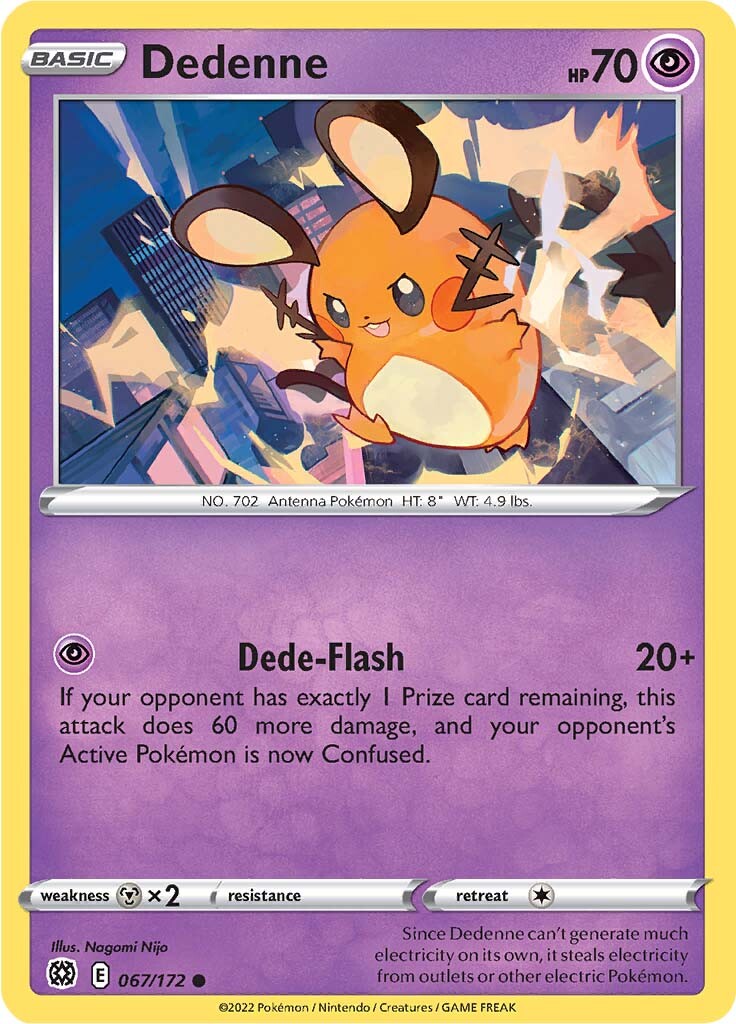 Dedenne (067/172) [Sword & Shield: Brilliant Stars] Reverse Holofoil