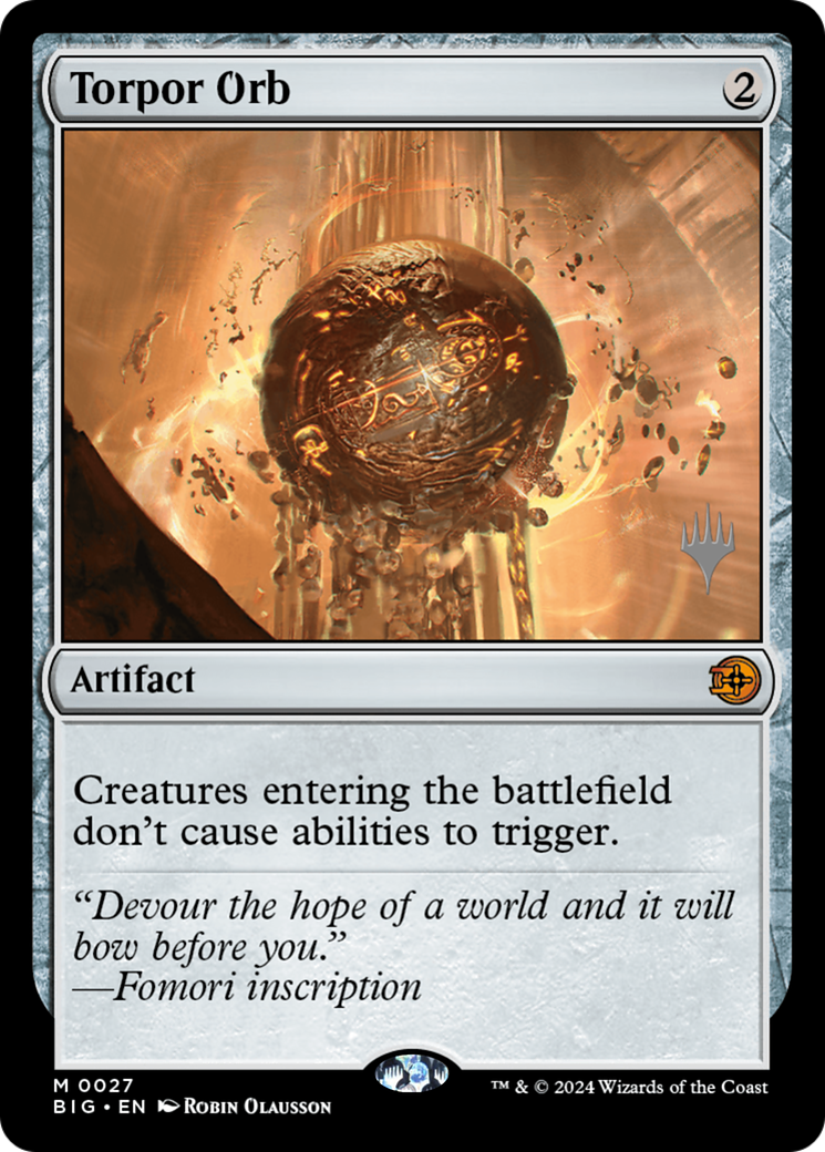 Torpor Orb [Lorwyn Eclipsed Promos]