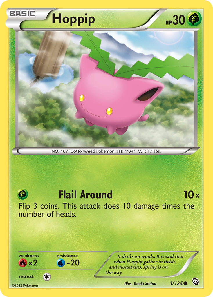 Hoppip (1/124) [Black & White: Dragons Exalted] Reverse Holofoil