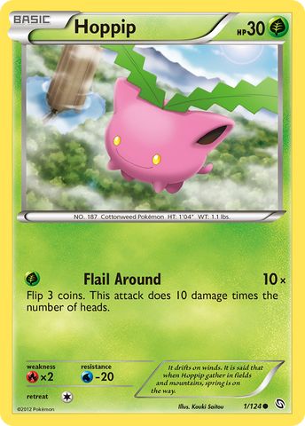 Hoppip (1/124) [Black & White: Dragons Exalted] Reverse Holofoil