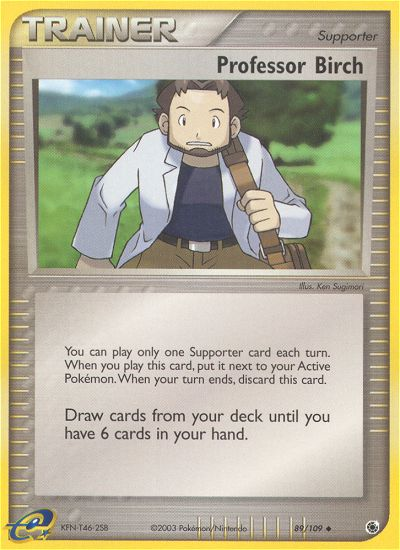 Professor Birch (89/109) [EX: Ruby & Sapphire] Reverse Holofoil