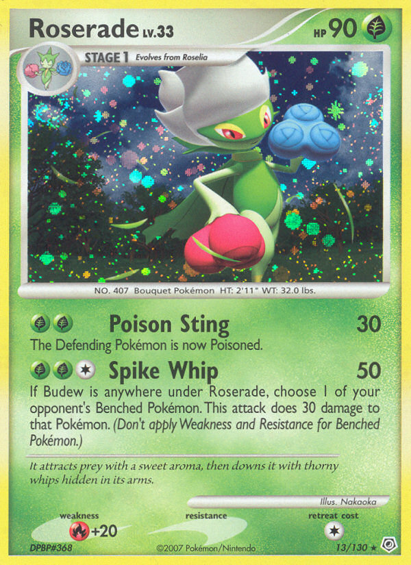 Roserade (13/130) [Diamond & Pearl: Base Set] Reverse Holofoil