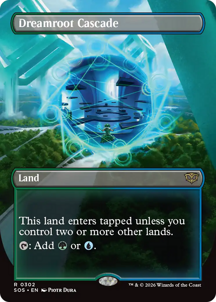 Dreamroot Cascade (Borderless) [Secrets of Strixhaven] Foil