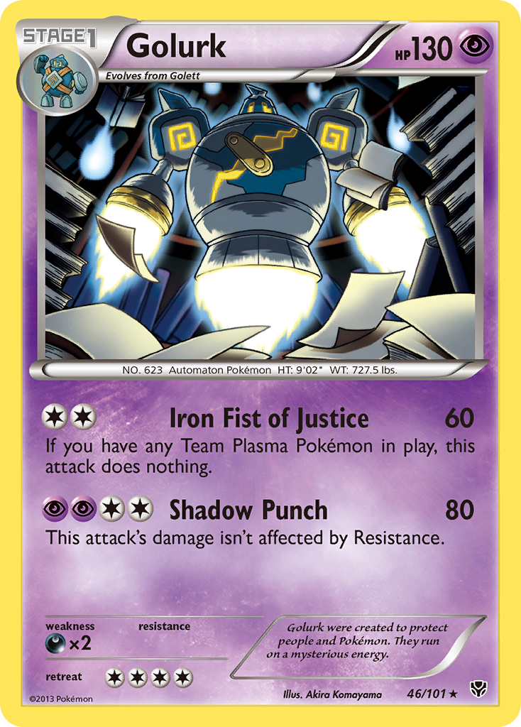 Golurk (46/101) [Black & White: Plasma Blast] Reverse Holofoil