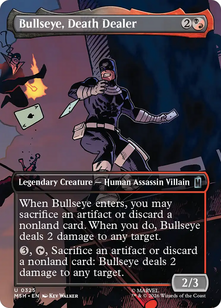 Bullseye, Death Dealer (Borderless) [Marvel Super Heroes] Foil