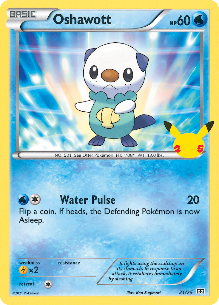 Oshawott (21/25) [McDonald's 25th Anniversary] Holofoil